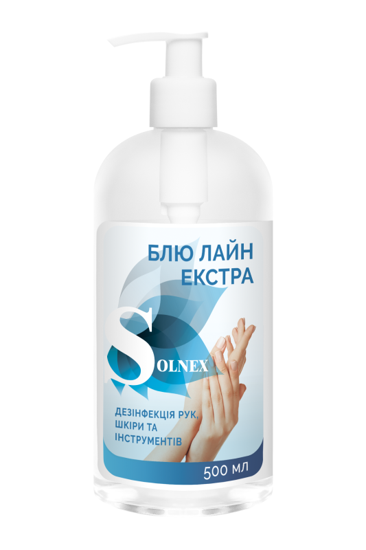 Антисептик спиртовий "БЛЮ ЛАЙН ЕКСТРА", флакон, 500 мл